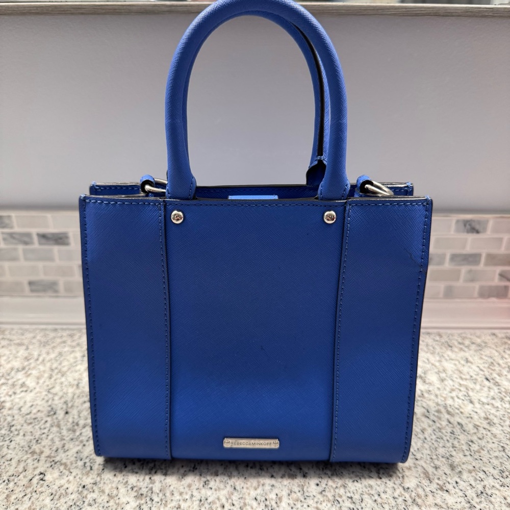 Rebecca Minkoff Mini MAB Crossbody Satchel in Cobalt Blue - Picture 7 of 12